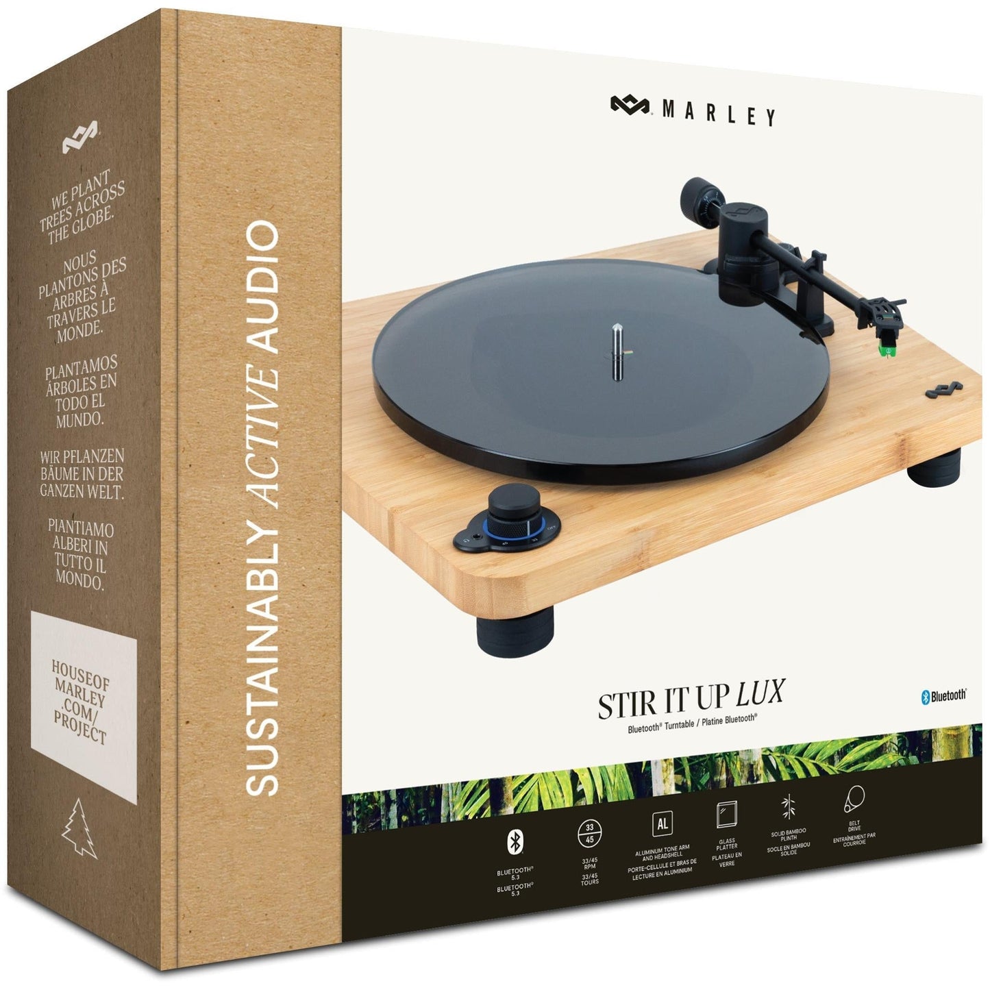 House of Marley - Stir It Up Lux Wireless Bluetooth Turntable