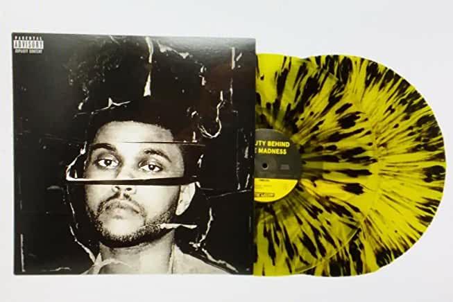 The Weeknd- Beauty Behind The Madness (Yellow w/ Black Splatter Vinyl) - VINYL