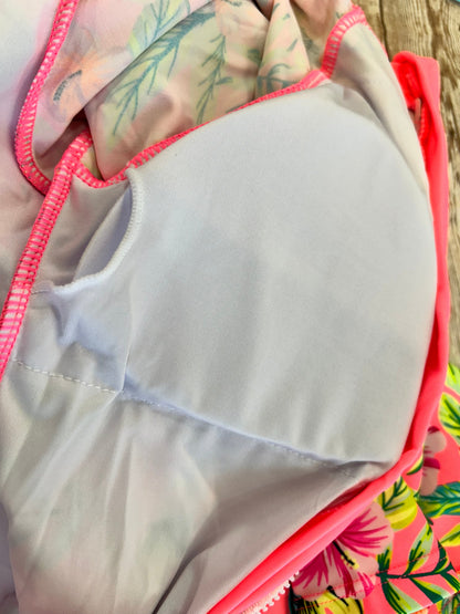 H3115 Long Sleeve Tropical Rash Guard Teens