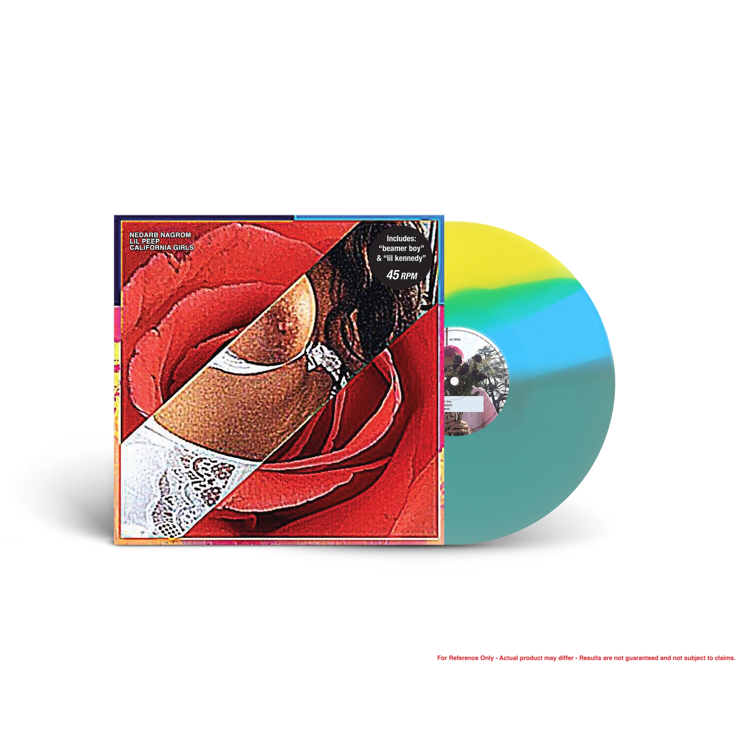 Lil Peep- CALIFORNIA GIRLS (Tri-Color Stripes Vinyl) - VINYL