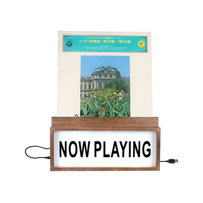 LED Lightbox Now Playing Vinyl Record Stand