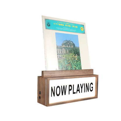 LED Lightbox Now Playing Vinyl Record Stand