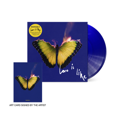 Maroon 5- Love Is Like (Indie Exclusive Vinyl) (Blue Vinyl, Signed Insert) (SEAM SPLIT) (DAMAGED) - VINYL