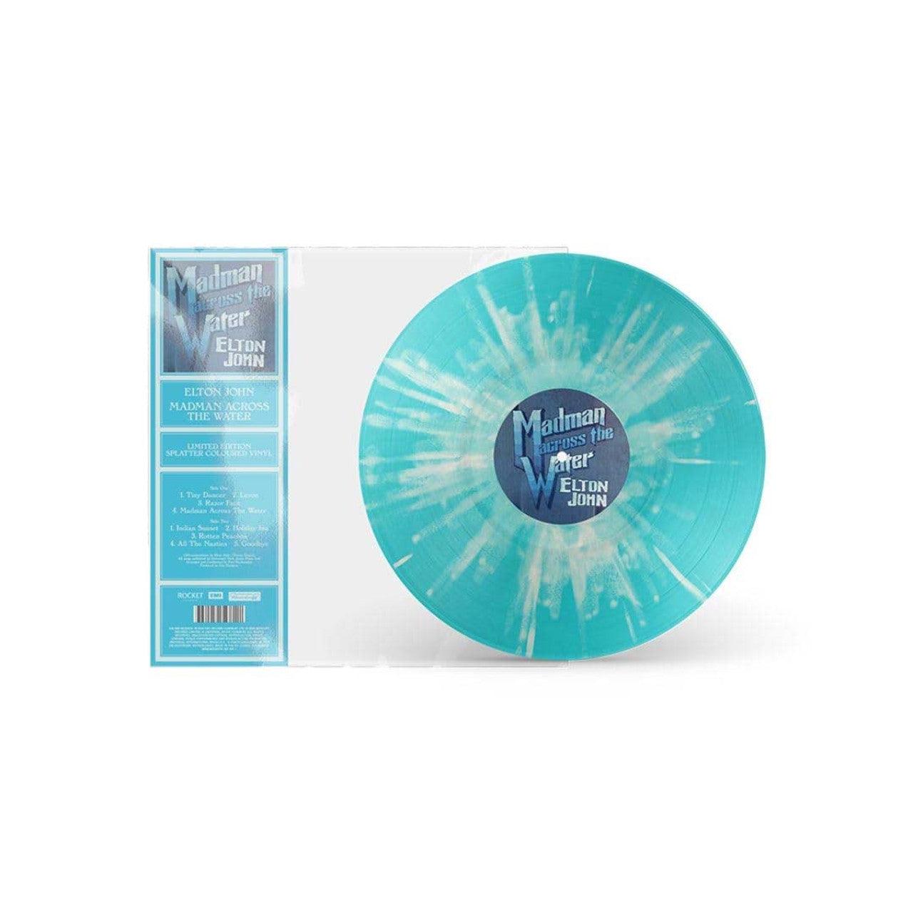 Elton John- Madman Across The Water [Light Blue Splatter 180g LP] - VINYL