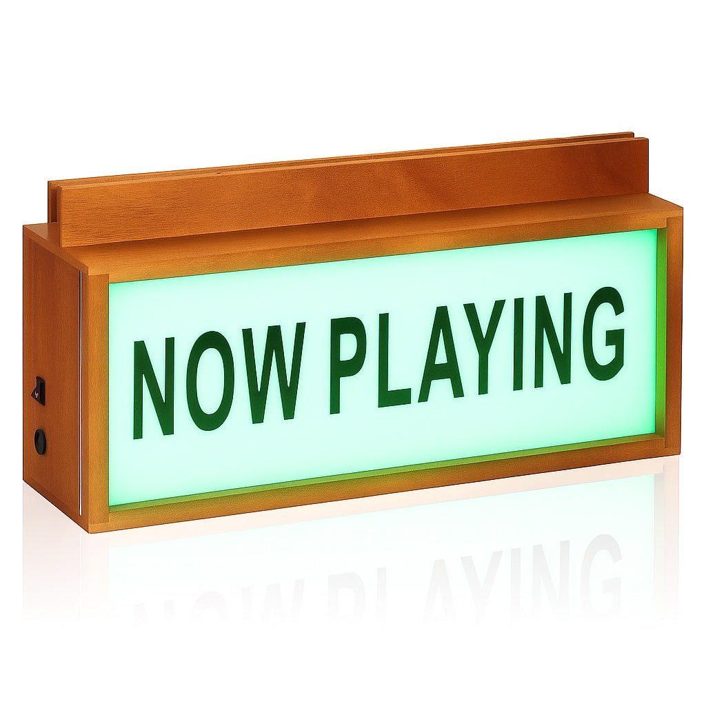 Multicolour LED Lightbox Now Playing Vinyl Record Stand