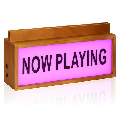 Multicolour LED Lightbox Now Playing Vinyl Record Stand
