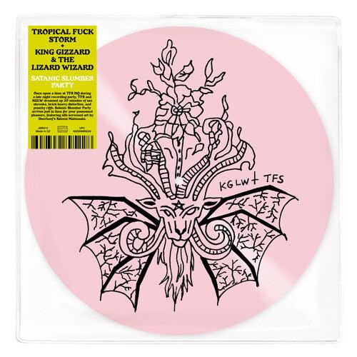 King Gizzard and the Lizard Wizard/Tropical Fuck Storm- Satanic Slumber Party EP (Ltd Pink Silkscreened Vinyl) - VINYL