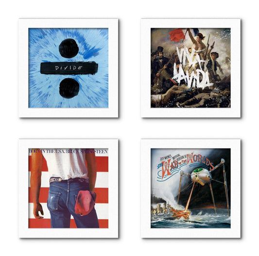 Show and Listen - White Record Frame – Four Pack