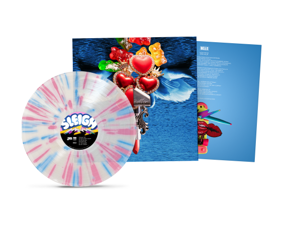 Sleigh Bells- Bunky Becky Birthday Boy (Clear with Pink & Blue Splatter Vinyl) - VINYL