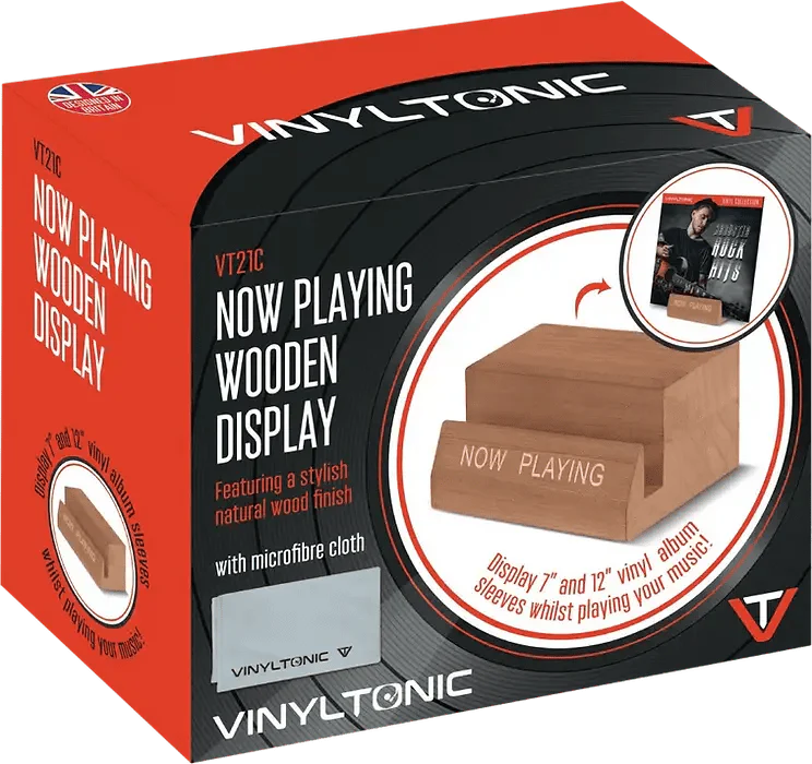 Vinyl Tonic - "Now Playing" Wooden Stand with Cloth