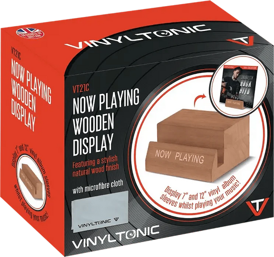 Vinyl Tonic - "Now Playing" Wooden Stand with Cloth