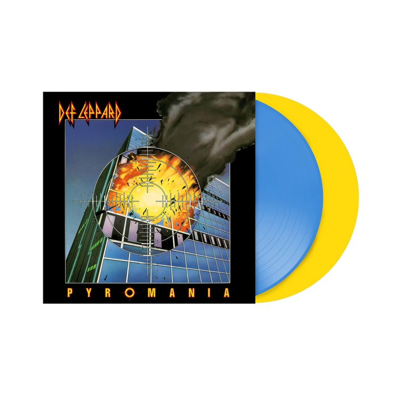 Def Leppard- Pyromania: 40th Anniversary - Limited Blue & Yellow Colored Vinyl - VINYL